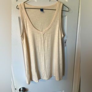 Old Navy luxe stub knit swing tank top